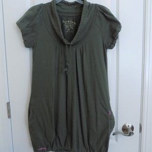Project e Vintage Olive Green Tunic Dress Medium